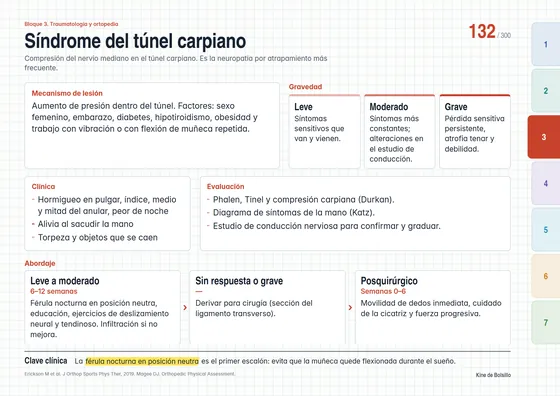 Mapa 132: síndrome del túnel carpiano
